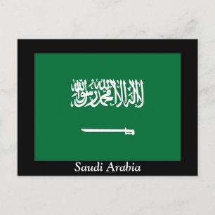 Flagge Saudi-Arabiens Postkarte