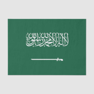 Flagge Saudi-Arabiens Seidenpapier