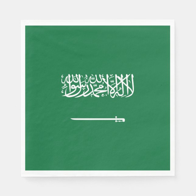 Flagge Saudi-Arabiens Serviette (Vorderseite)
