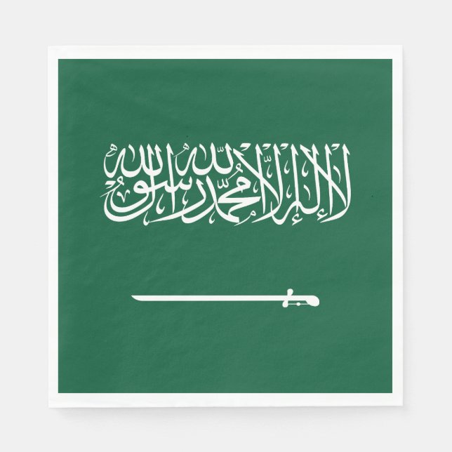 Flagge Saudi-Arabiens Serviette (Vorderseite)
