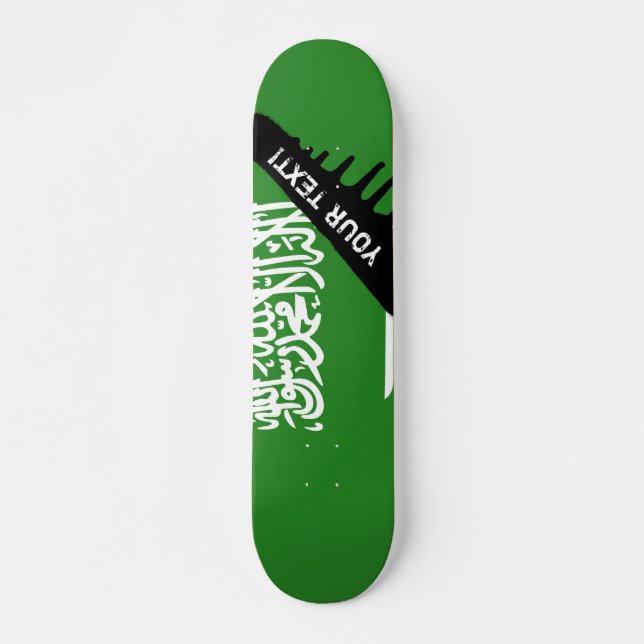 Flagge Saudi-Arabiens Skateboard (Vorne)
