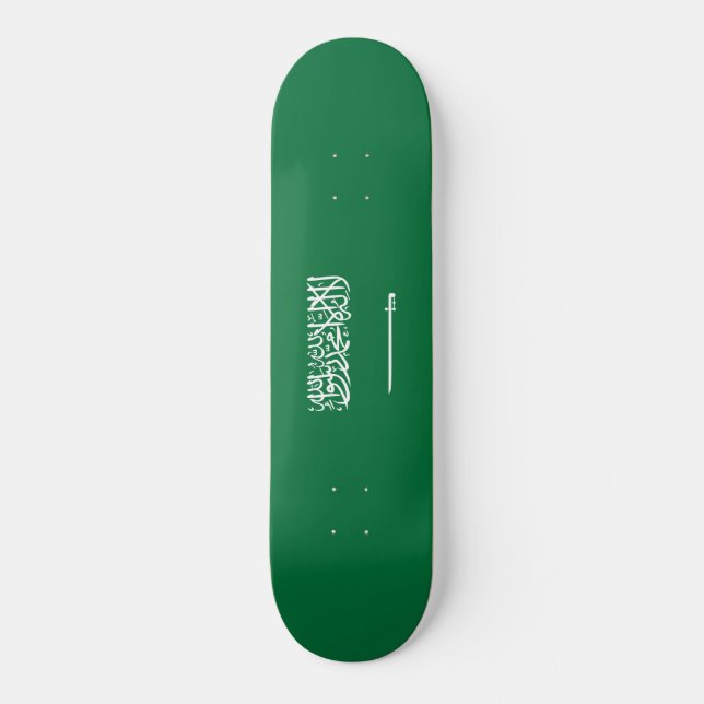 Flagge Saudi-Arabiens Skateboard (Vorderseite)