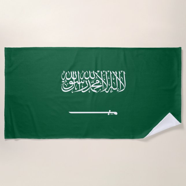 Flagge Saudi-Arabiens Strandtuch (Vorderseite)