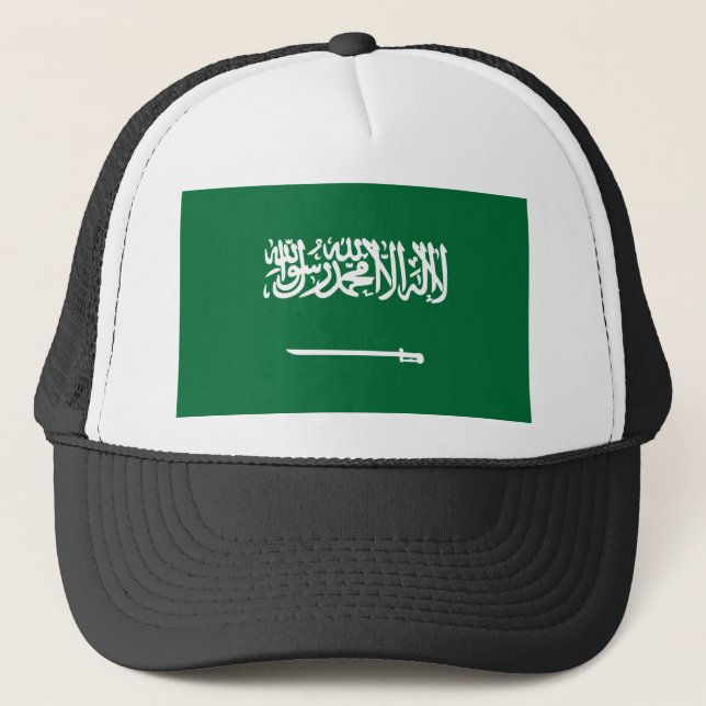 Flagge Saudi-Arabiens Truckerkappe (Vorderseite)