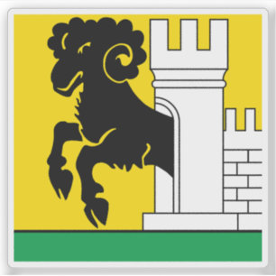 Flagge Schaffhausen, Schweiz Aufkleber