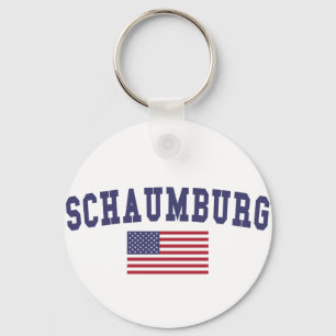 Flagge Schaumburgs US Schlüsselanhänger
