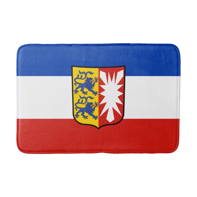 Flagge Schleswig-Holstein Bad Mat Badematte (Vorderseite)