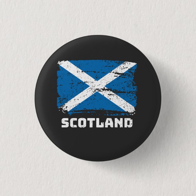 Flagge Schottland Button (Vorderseite)