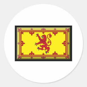Flagge Schottland Runder Aufkleber
