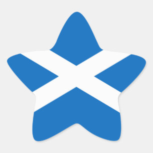 Flagge Schottlands - Bratach na h-Alba Stern-Aufkleber