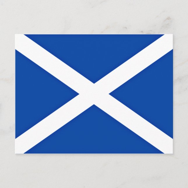 Flagge Schottlands Postkarte (Vorderseite)