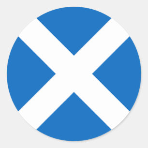 Flagge Schottlands Runder Aufkleber