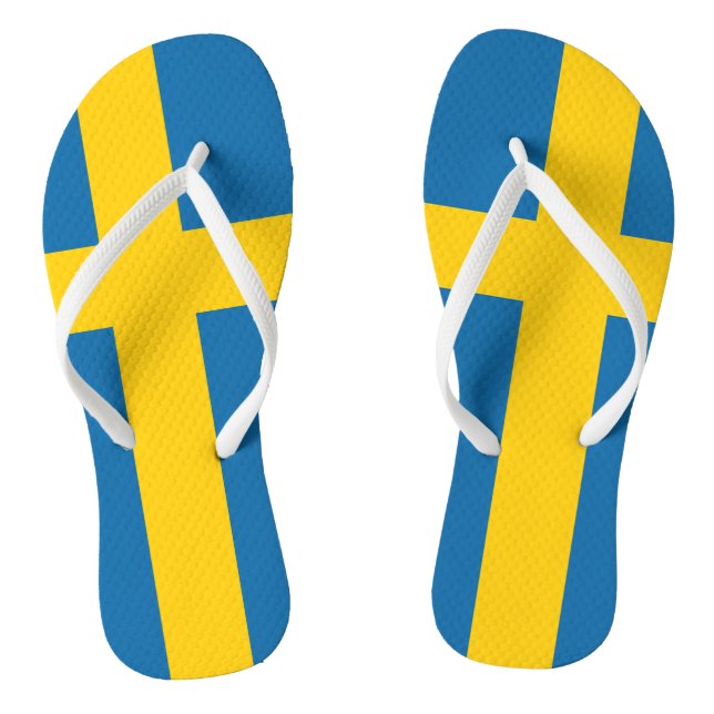 Flagge Schweden Flip Flops (Fußbett)