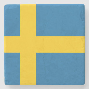 Flagge Schweden Steinuntersetzer