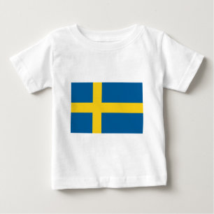 Flagge Schwedens Baby T-shirt