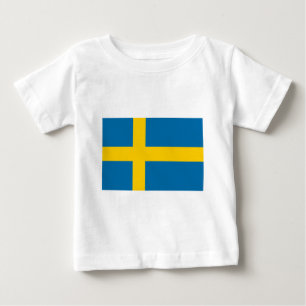 Flagge Schwedens Baby T-shirt