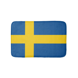 Flagge Schwedens Badematte