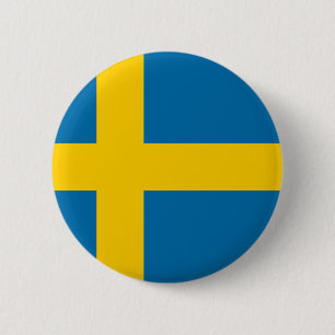Flagge Schwedens Button