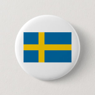 Flagge Schwedens Button