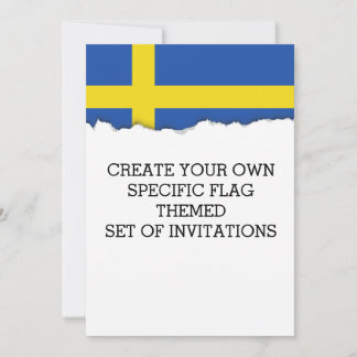 Flagge Schwedens Einladung