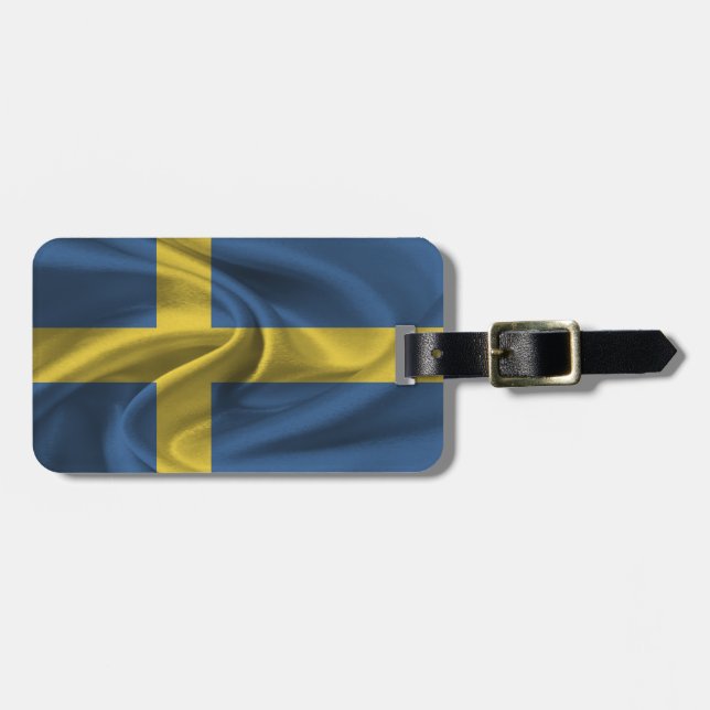 Flagge Schwedens Gepäckanhänger (Vorderseite horizontal)