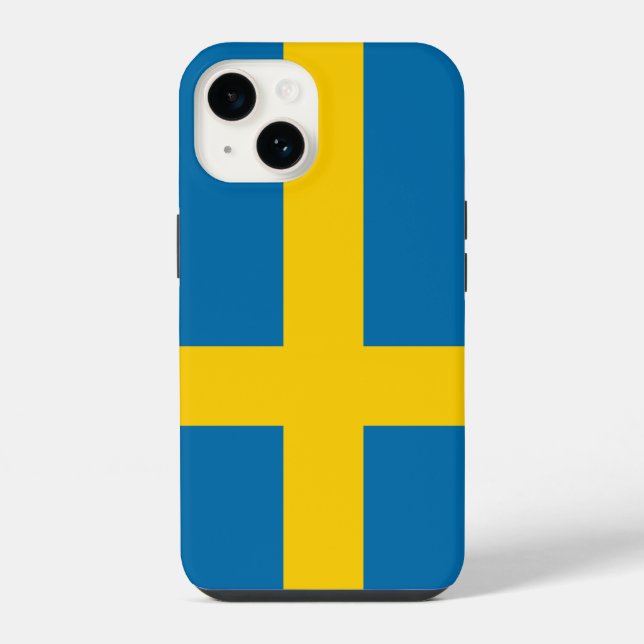 Flagge Schwedens iPhone Hülle (Rückseite)