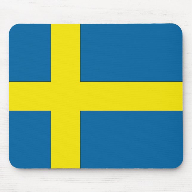 Flagge Schwedens Mousepad (Vorne)