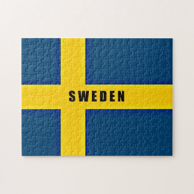 Flagge Schwedens Puzzle (Horizontal)