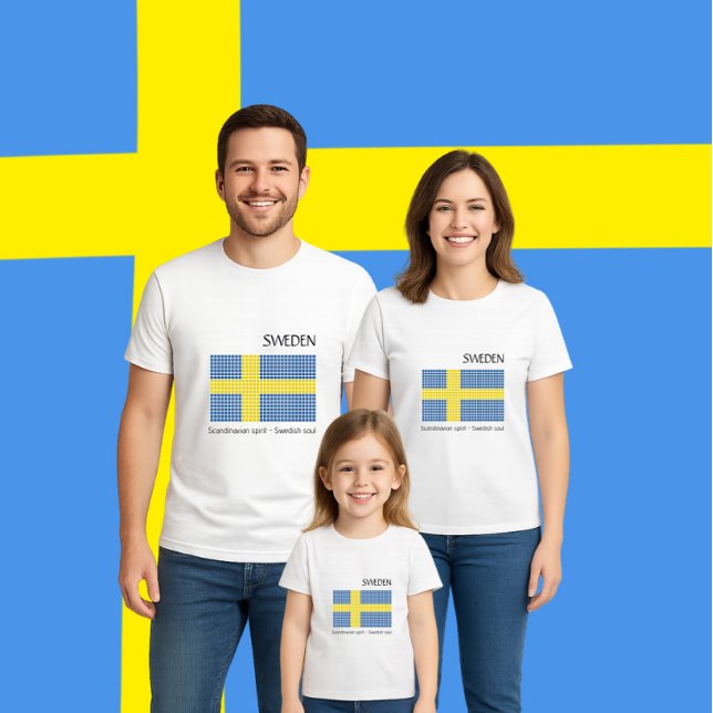 Flagge Schwedens T-Shirt (Von Creator hochgeladen)