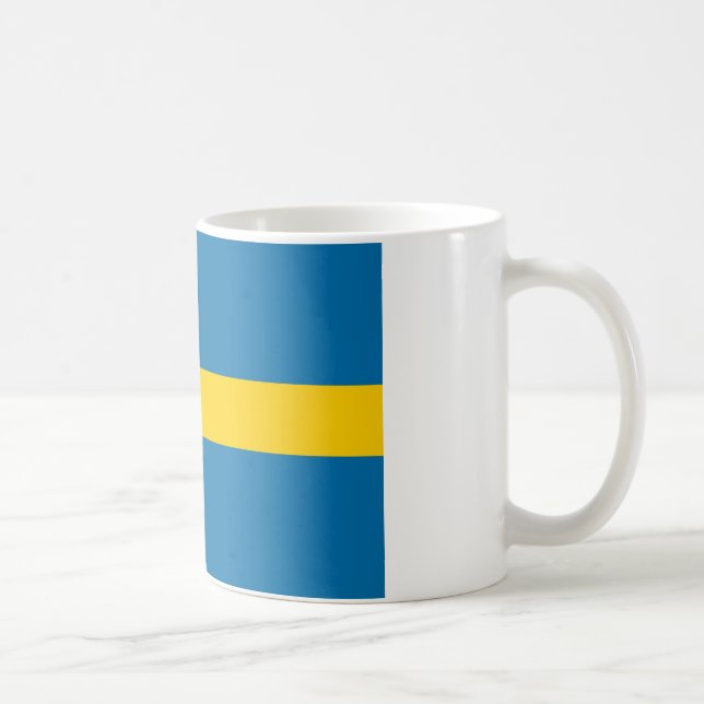 Flagge Schwedens Tasse (Rechts)
