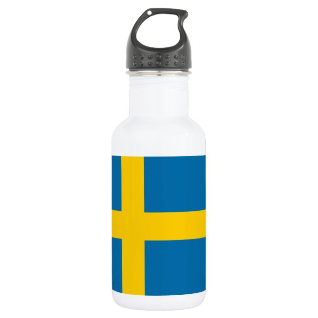 Flagge Schwedens Trinkflasche (Vorderseite)