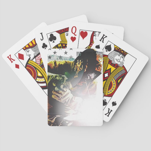 Flagge-Schweißer Spielkarten (Rückseite)