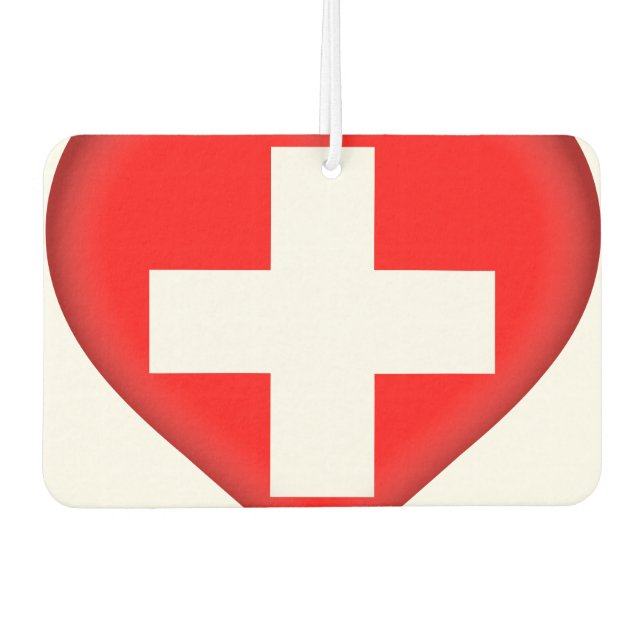 Flagge Schweiz (Schweiz) Autolufterfrischer (Vorderseite)