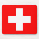 Flagge Schweiz (Schweiz) Mousepad<br><div class="desc">Anpassbare World Flag Produkte - Bitte fühlen Sie sich frei,  Ihren eigenen Text hinzuzufügen.</div>