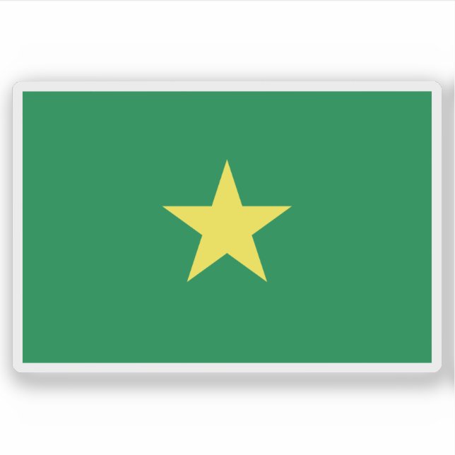 Flagge Senegals (1958-1959) Aufkleber (Vorderseite)