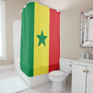 Flagge Senegals Duschvorhang