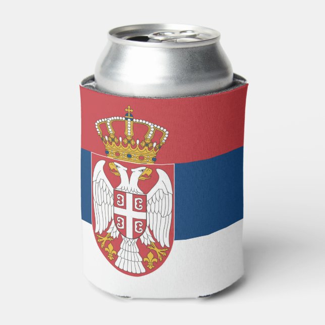 Flagge Serbien Dosenkühler (Kanne Vorderseite)