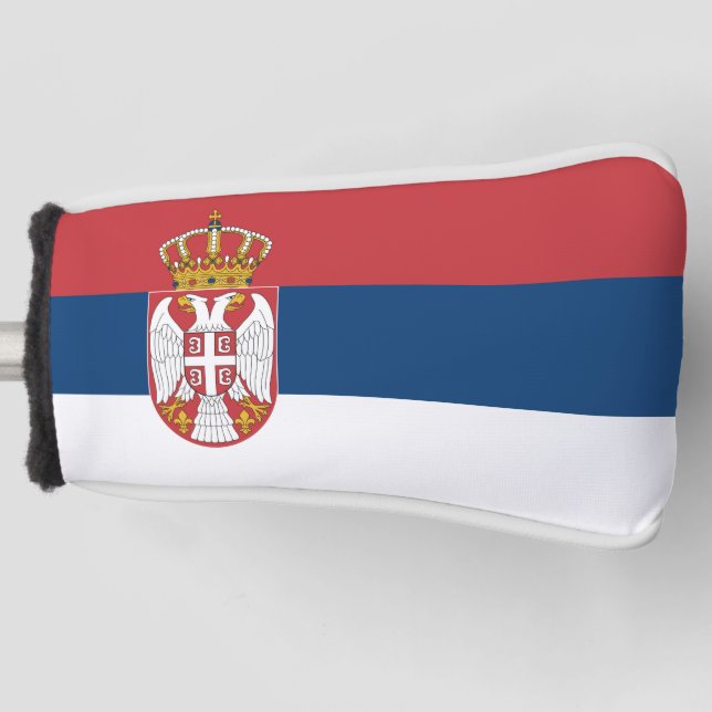 Flagge Serbien Golf Headcover (Vorderseite)