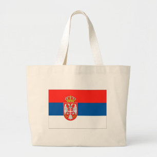Flagge Serbien Jumbo Stoffbeutel