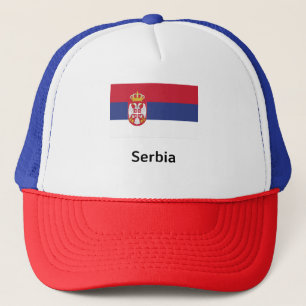 Flagge Serbien Truckerkappe