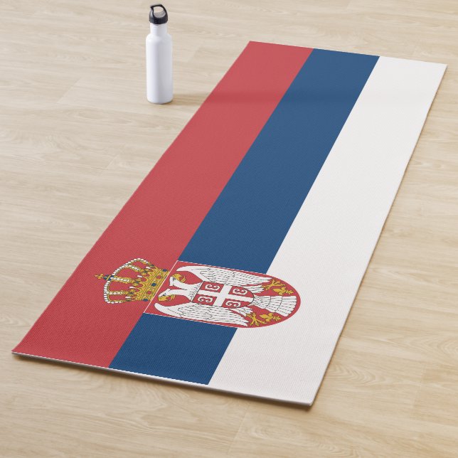 Flagge Serbien Yogamatte (Beispiel)