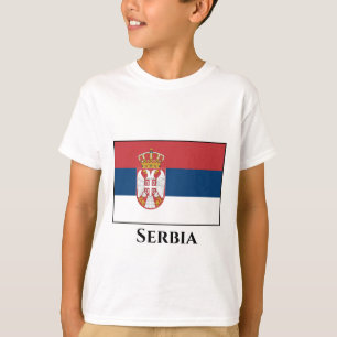 Flagge Serbiens T-Shirt