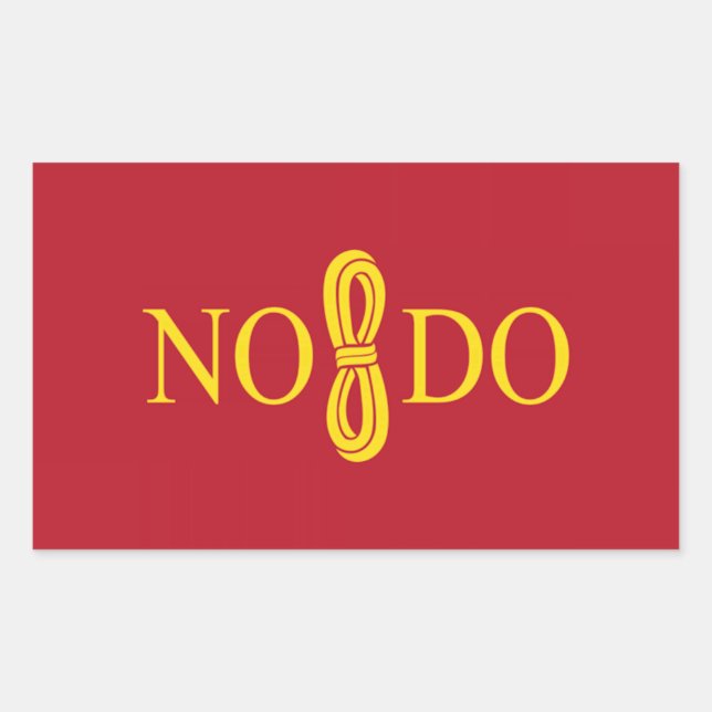 Flagge Sevilla (Spanien) Rechteckiger Aufkleber (Vorderseite)