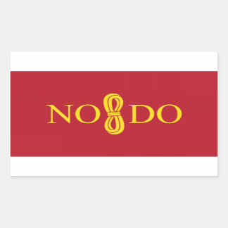 Flagge Sevilla (Spanien) Rechteckiger Aufkleber