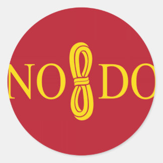 Flagge Sevilla (Spanien) Runder Aufkleber