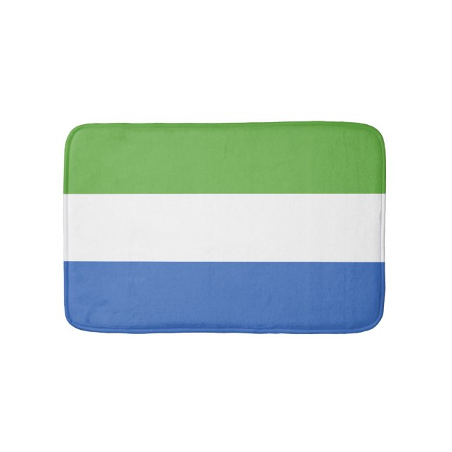 Flagge Sierra Leones Badematte (Vorderseite)