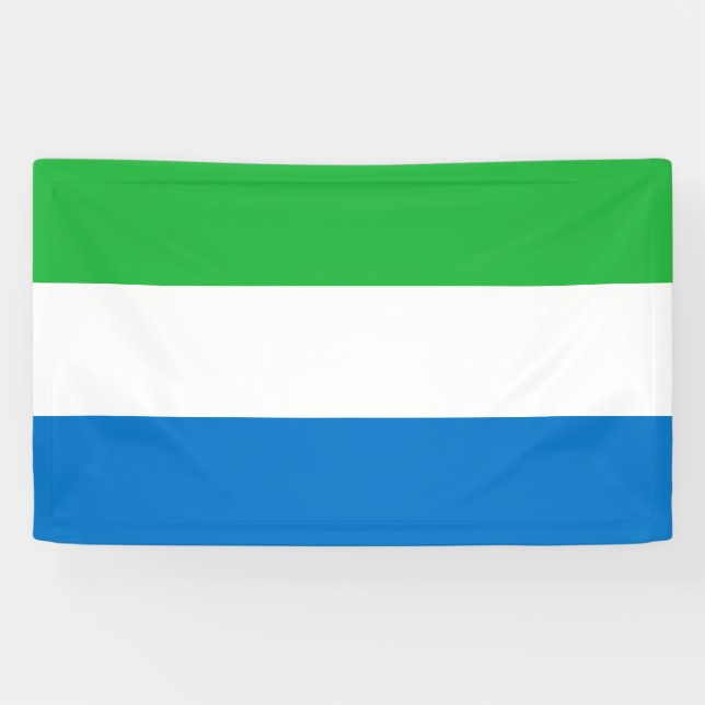 Flagge Sierra Leones Banner (Horizontal)