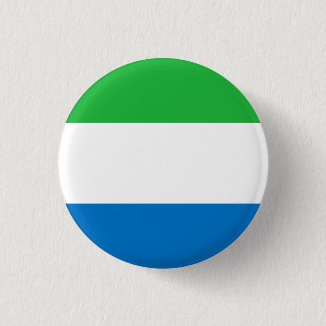 Flagge Sierra Leones Button (Vorderseite)