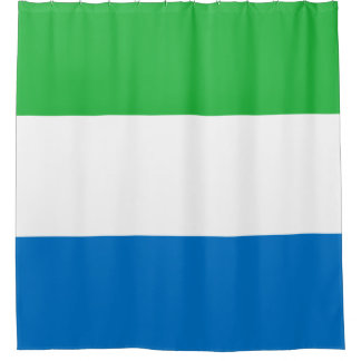 Flagge Sierra Leones Duschvorhang