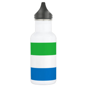Flagge Sierra Leones Edelstahlflasche